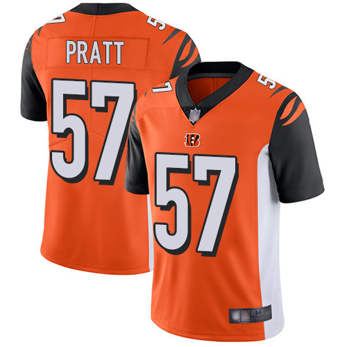 Cincinnati Bengals #57 Germaine Pratt Orange Alternate Men's Stitched Vapor Untouchable Limited Jersey Men's