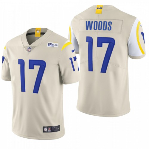 Los Angeles Los Angeles Rams #17 Robert Woods Men's Bone 2020 Vapor Untouchable Limited Jersey Men's
