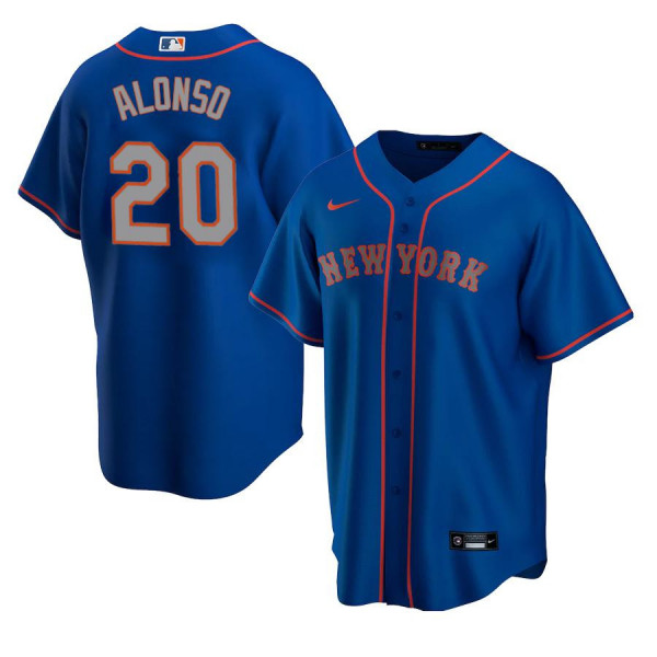 Men's Youth Women's New York Mets 20 Replica 2020 Royal Alternate Road Pete Alonso Jersey