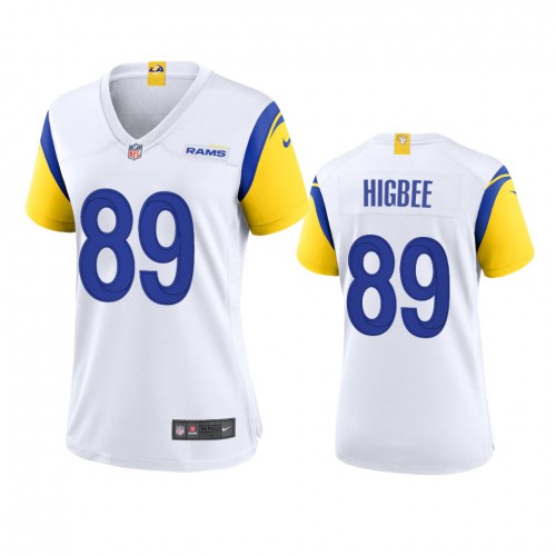 Los Angeles Los Angeles Rams #89 Tyler Higbee Women's Alternate Game Jersey - White Womens
