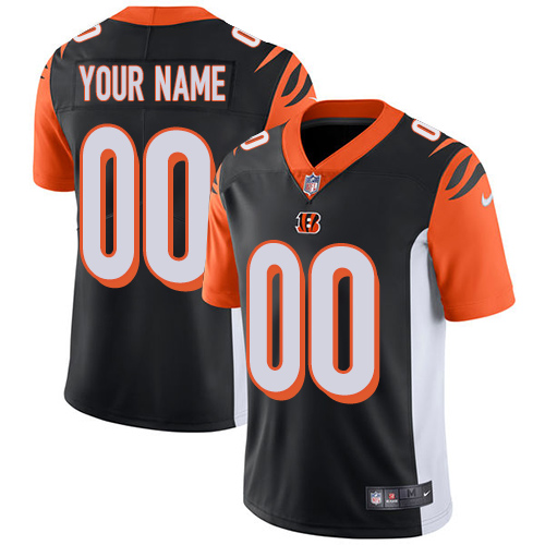 Cincinnati Bengals Customized Black Team Color Stitched Vapor Untouchable Limited Youth Jersey