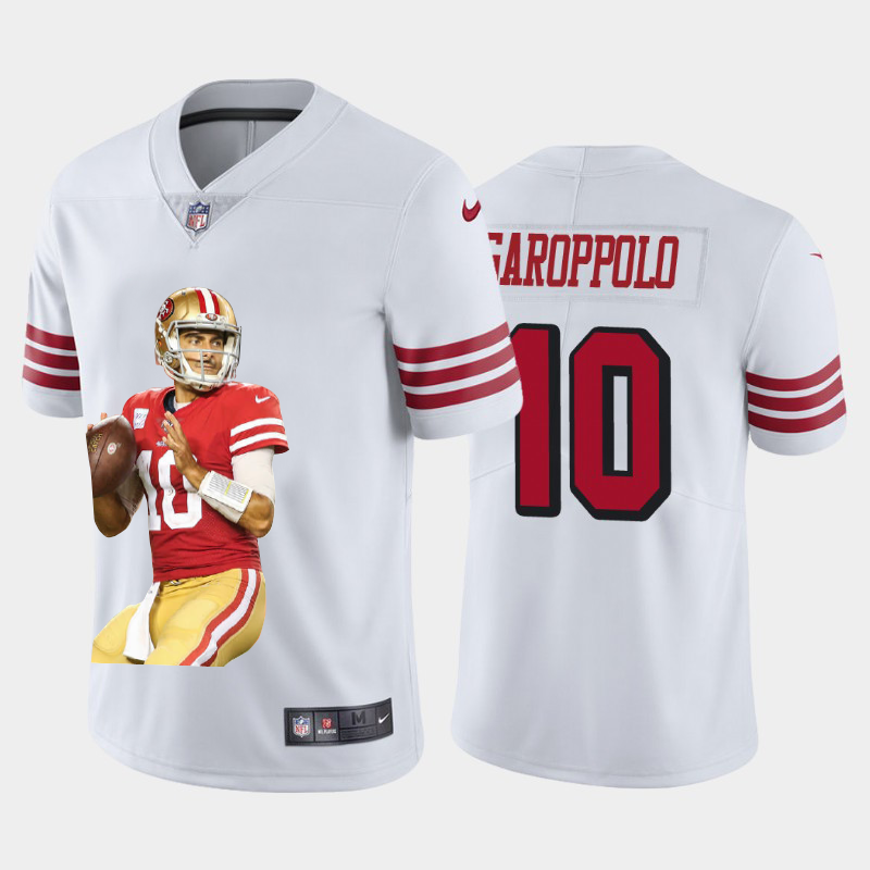 San Francisco 49ers #10 Jimmy Garoppolo Team Hero 1 Rush Vapor Limited Jersey White