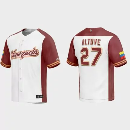 Jose Altuve Venezuela Baseball 2023 World Baseball Classic Replica Jersey – White