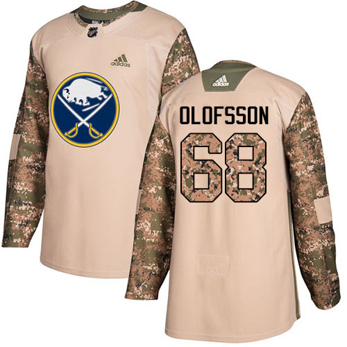 Adidas Buffalo Sabres #68 Victor Olofsson Camo Authentic 2017 Veterans Day Stitched Jersey Men's