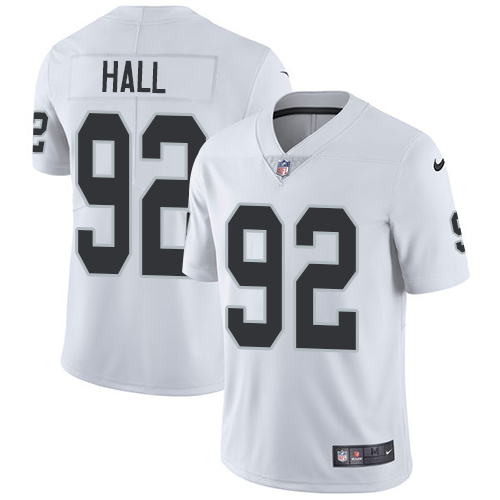 Las Vegas Raiders #92 P.J. Hall White Youth Stitched Vapor Untouchable Limited Jersey Youth
