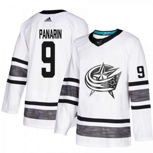 Adidas Columbus Blue Jackets #9 Artemi Panarin White 2019 All-Star Game Parley Authentic Stitched Jersey Men's