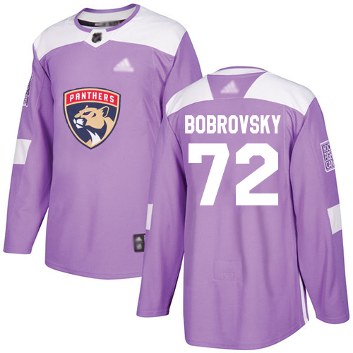 Adidas Florida Panthers #72 Sergei Bobrovsky Purple Authentic Fights Cancer Stitched Jersey Men's