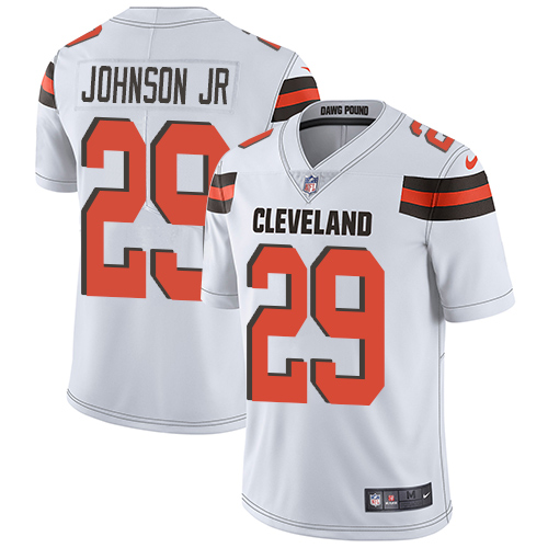 Cleveland Browns #29 Duke Johnson Jr White Men's Stitched Vapor Untouchable Limited Jersey Men's