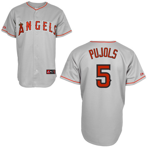 Los Angeles Angels #5 Albert Pujols Grey Stitched Youth Jersey Youth