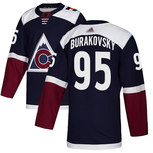 Adidas Colorado Avalanche #95 Andre Burakovsky Navy Alternate Authentic Stitched Jersey Men's