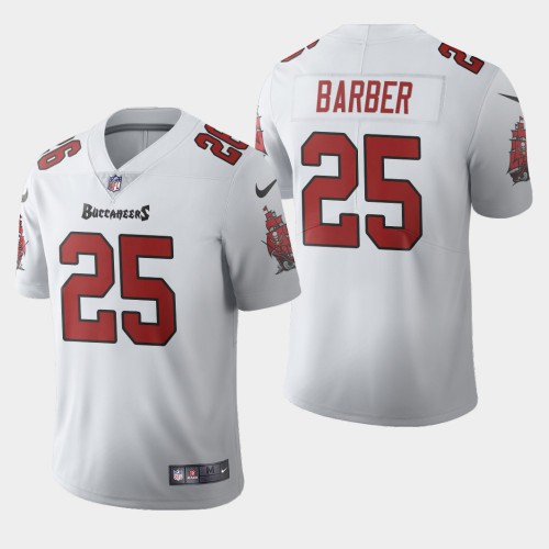 Tampa Bay Tampa Bay Buccaneers #25 Peyton Barber White Men's 2020 Vapor Limited Jersey Men's