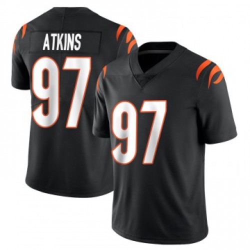 Cincinnati Bengals #97 Geno Atkins Black Vapor Limited Jersey Men's