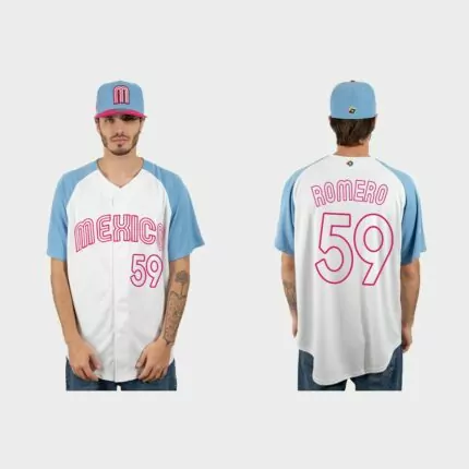 JoJo Romero Mexico Baseball 2023 World Baseball Classic Jersey – White Blue