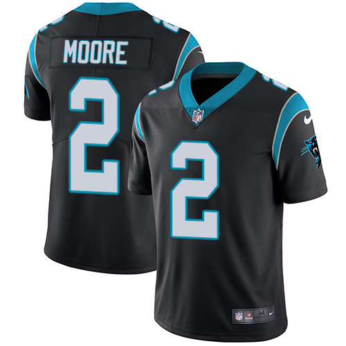 Panthers #2 DJ Moore Black Team Color Youth Stitched Vapor Untouchable Limited Jersey