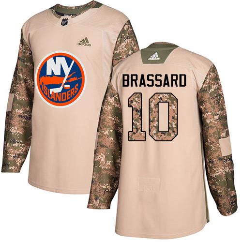Adidas New York Islanders #10 Derek Brassard Camo Authentic 2017 Veterans Day Stitched Jersey Men's