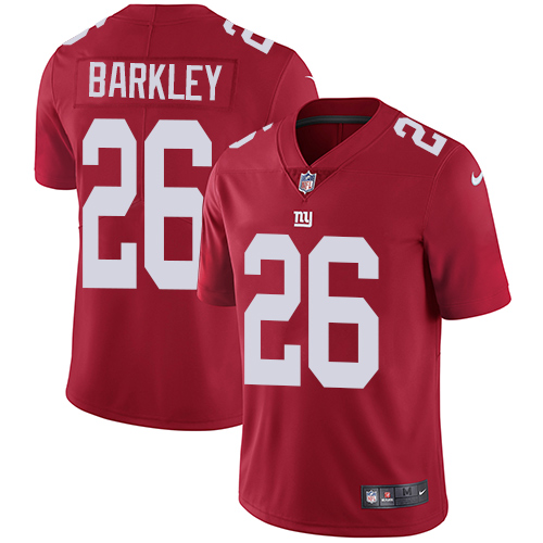 Giants #26 Saquon Barkley Red Alternate Youth Stitched Vapor Untouchable Limited Jersey