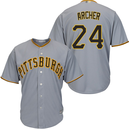 Pittsburgh Pirates #24 Chris Archer Grey New Cool Base Stitched Jersey Men's