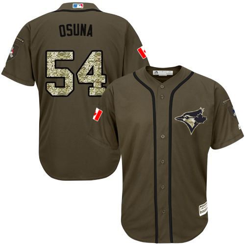 Toronto Blue Jays #54 Roberto Osuna Green Salute to Service Stitched Jersey Men's