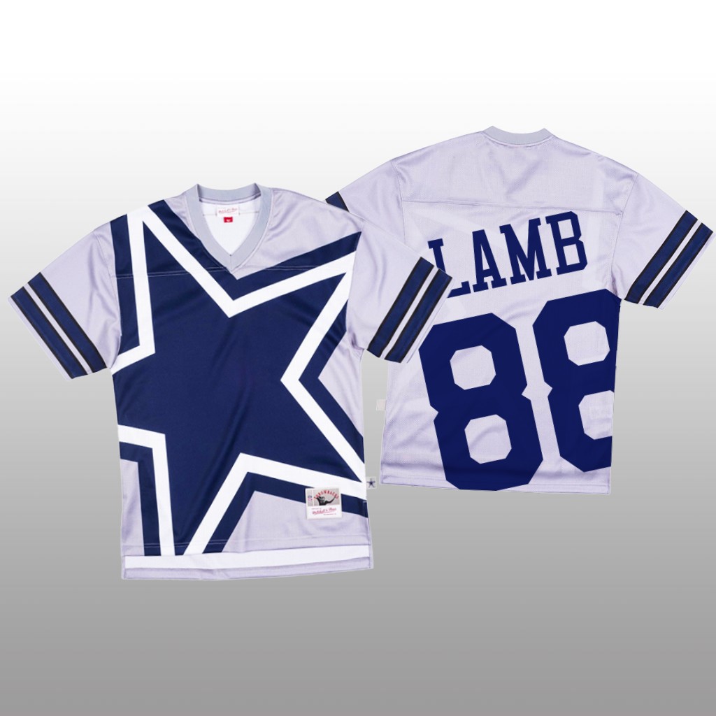 Dallas Cowboys #88 CeeDee Lamb White Men's Mitchell & Nell Big Face Fashion Limited Jersey