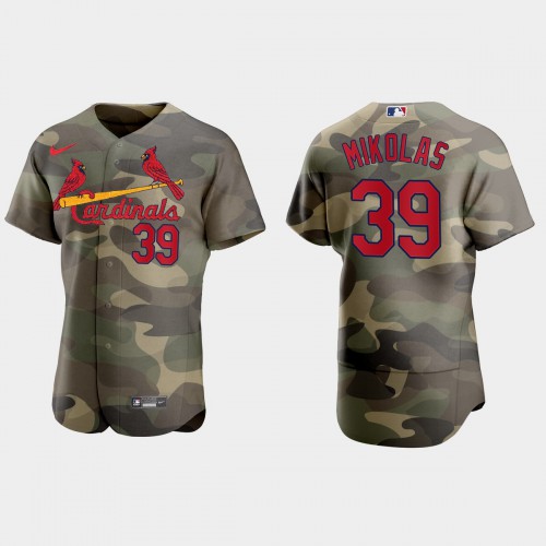 St.Louis St.Louis Cardinals #39 Miles Mikolas Men's 2021 Armed Forces Day Authentic Jersey -Camo Men's