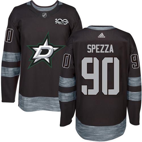 Adidas Dallas Stars #90 Jason Spezza Black 1917-2017 100th Anniversary Stitched Jersey Men's