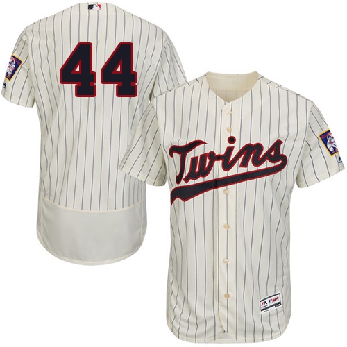 Minnesota Twins #44 Kyle Gibson Cream Strip Flexbase Authentic Collection Stitched Jersey Men's