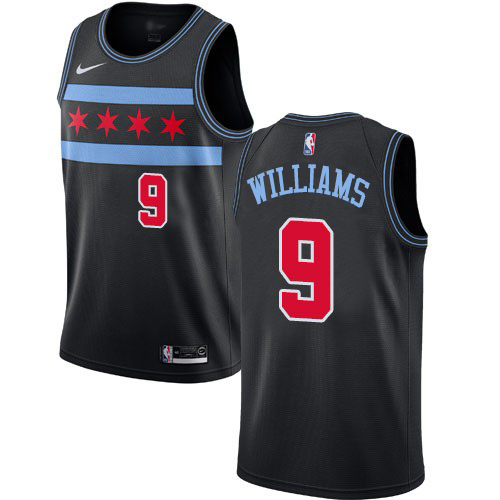 Chicago Bulls #9 Patrick Williams Black Youth Swingman City Edition 2018/19 Jersey Youth