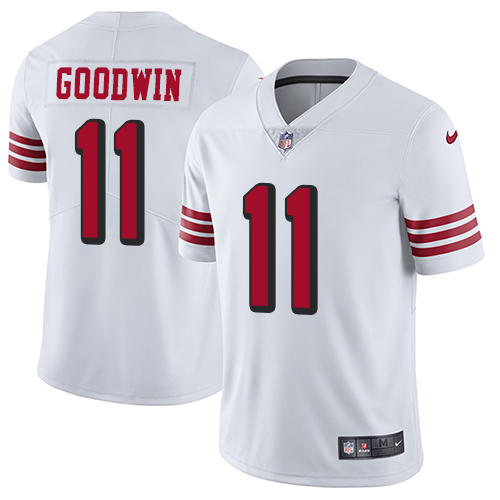 San Francisco 49ers #11 Marquise Goodwin White Rush Youth Stitched Vapor Untouchable Limited Jersey Youth