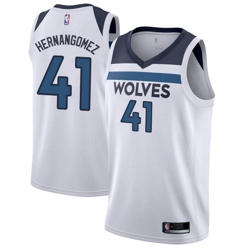 Minnesota Timberwolves #41 Juan Hernangomez White Womens Swingman Association Edition Jersey Womens