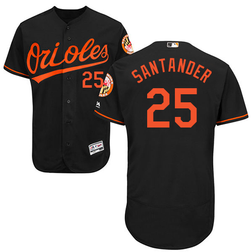 Baltimore Orioles #25 Anthony Santander Black Flexbase Authentic Collection Stitched Jersey Men's