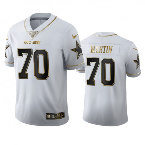 Dallas Dallas Cowboys #70 Zack Martin Men's White Golden Edition Vapor Limited 100 Jersey Men's
