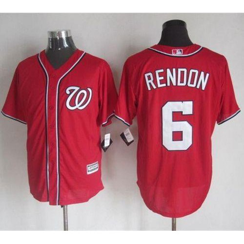 Washington Nationals #6 Anthony Rendon Red New Cool Base Stitched Jersey Men's