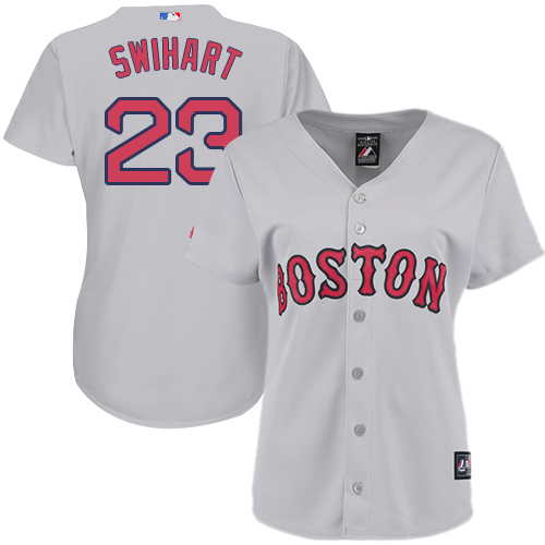 Boston Red Sox #23 Blake Swihart Grey Road Women's Stitched Jersey Womens