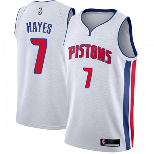 Detroit Pistons #7 Killian Hayes White Swingman Association Edition Jersey Mens