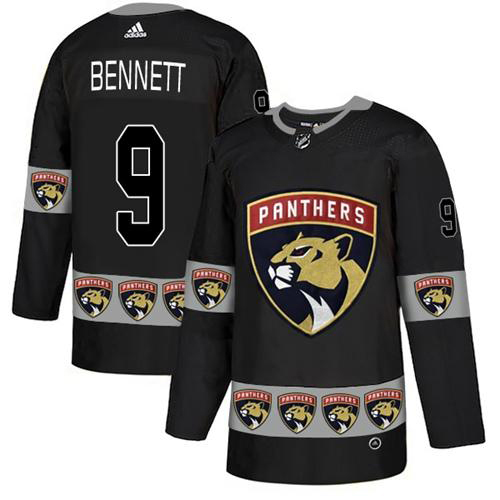 Adidas Panthers #9 Sam Bennett Black Authentic Team Logo Fashion Stitched Jersey