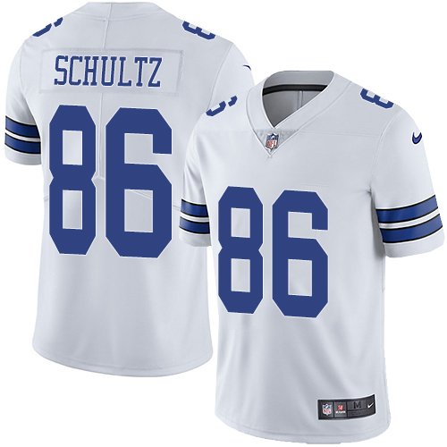 Dallas Cowboys #86 Dalton Schultz White Men's Stitched Vapor Untouchable Limited Jersey Men's