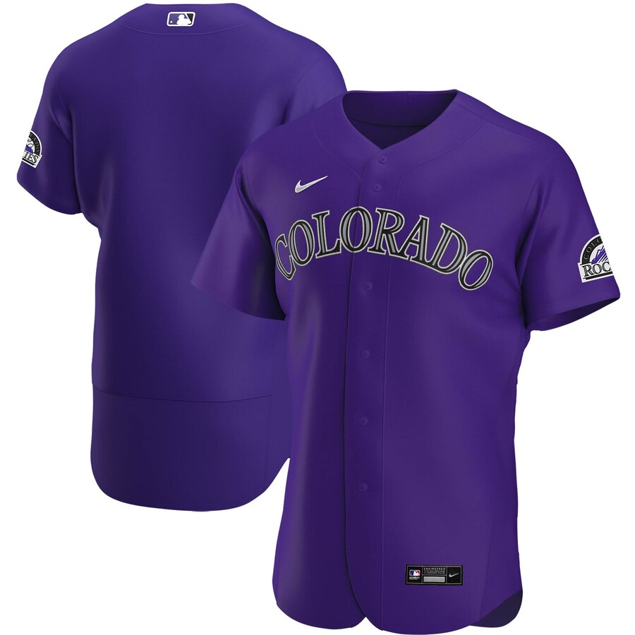 Colorado Rockies Men's Purple Alternate 2020 Authentic Team Jersey
