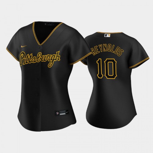 Pittsburgh Pittsburgh Pirates #10 Bryan Reynolds Game Women's Alternate Jersey - Black Womens