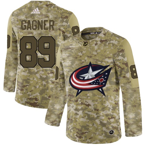 Adidas Columbus Blue Jackets #89 Sam Gagner Camo Authentic Stitched Jersey Men's