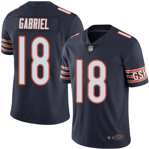 Chicago Bears #18 Taylor Gabriel Navy Blue Team Color Men's Stitched Vapor Untouchable Limited Jersey Men's