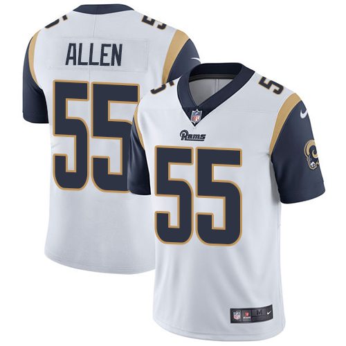 Los Angeles Rams #55 Brian Allen White Men's Stitched Vapor Untouchable Limited Jersey Men's