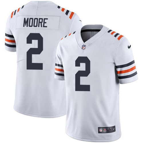 Bears #2 D.J. Moore White Men's 2019 Alternate Classic Stitched Vapor Untouchable Limited Jersey