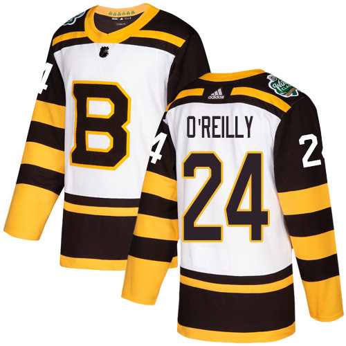 Adidas Boston Bruins #24 Terry O'Reilly White Authentic 2019 Winter Classic Stitched Jersey Men's