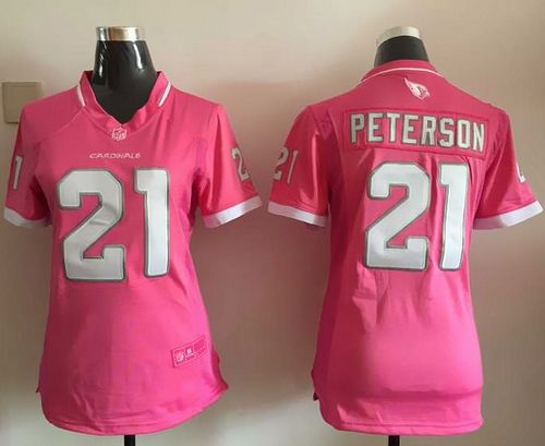 Cardinals #21 Patrick Peterson Pink Women's Stitched Elite Bubble Gum Jersey