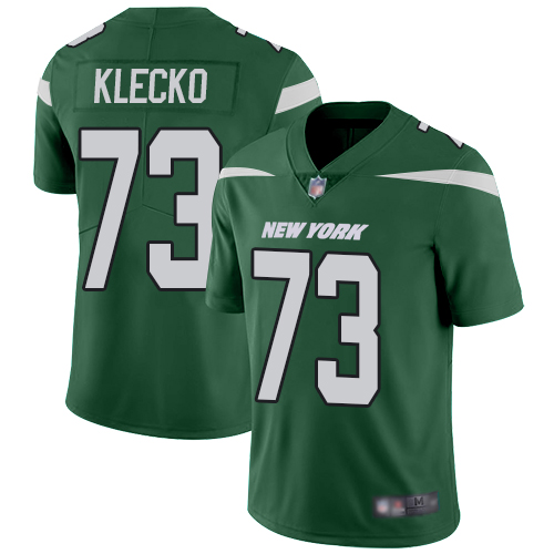 New York Jets #73 Joe Klecko Green Team Color Men's Stitched Vapor Untouchable Limited Jersey Men's