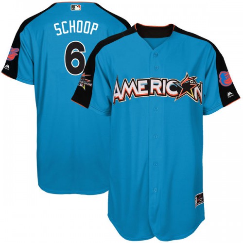 Baltimore Orioles #6 Jonathan Schoop Blue 2017 All-Star American League Stitched Youth Jersey Youth