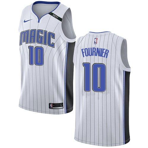 Orlando Magic #10 Evan Fournier White Womens Swingman Association Edition Jersey Womens