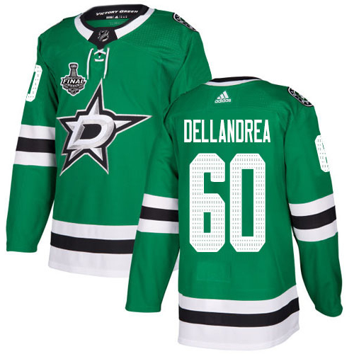 Adidas Dallas Stars #60 Ty Dellandrea Green Home Authentic Youth 2020 Stanley Cup Final Stitched Jersey Youth
