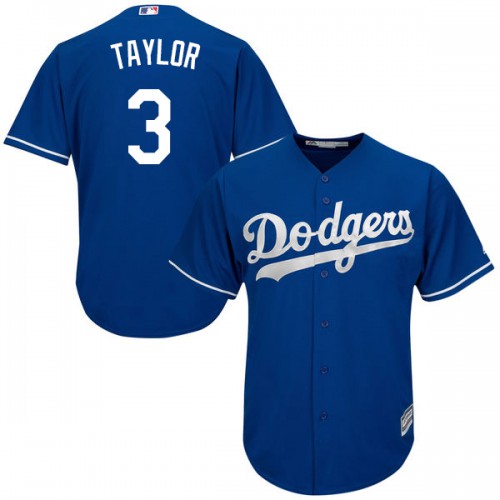 Los Angeles Dodgers #3 Chris Taylor Blue Cool Base Stitched Youth Jersey Youth