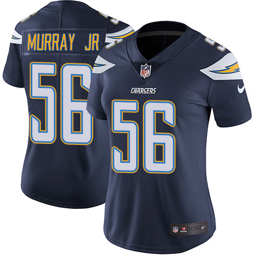 Los Angeles Chargers #56 Kenneth Murray Jr Navy Blue Team Color Women's Stitched Vapor Untouchable Limited Jersey Womens
